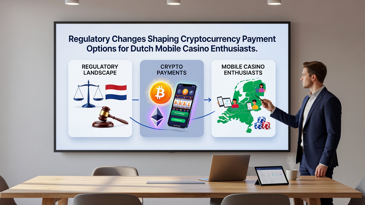 Diagram van cryptocurrency transactieprocessen in mobiele casino omgevingen